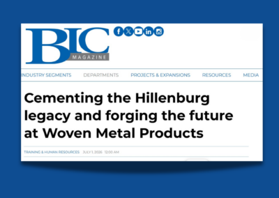 Cementing the Hillenburg legacy and forging the future at Woven Metal Products
